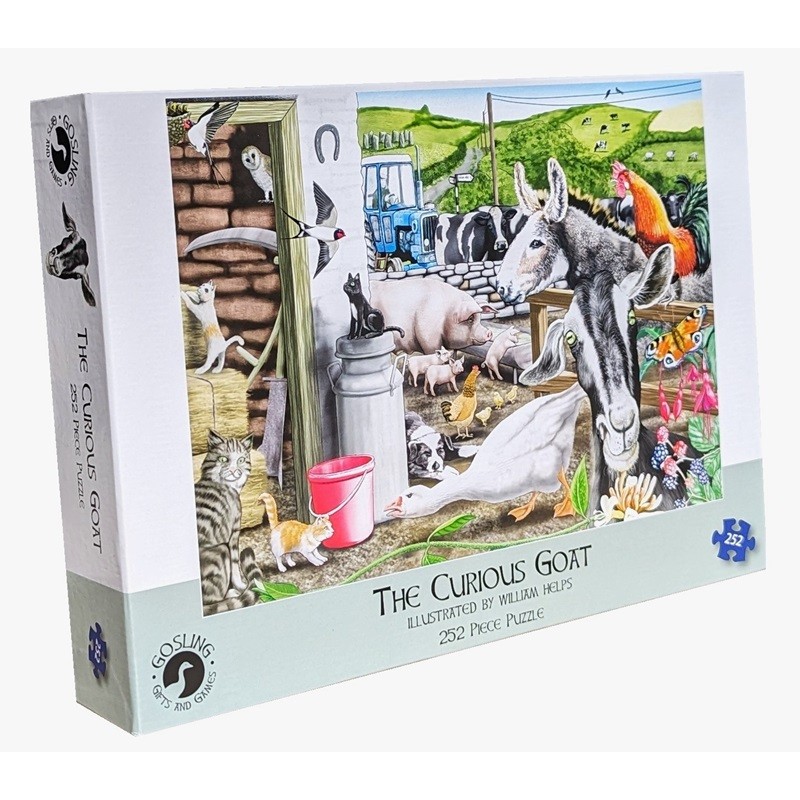 The Curious Goat 252 Piece Puzzle